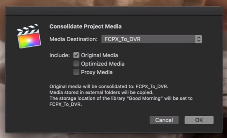 Enable only: Original Media